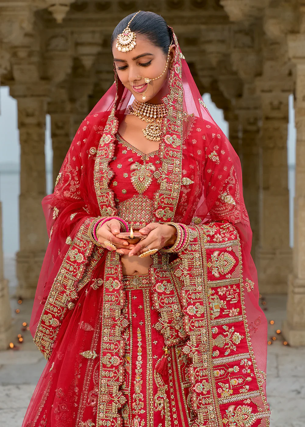 Cotton 72 Kali Chaniya Lehenga Skirt with Blouse Piece