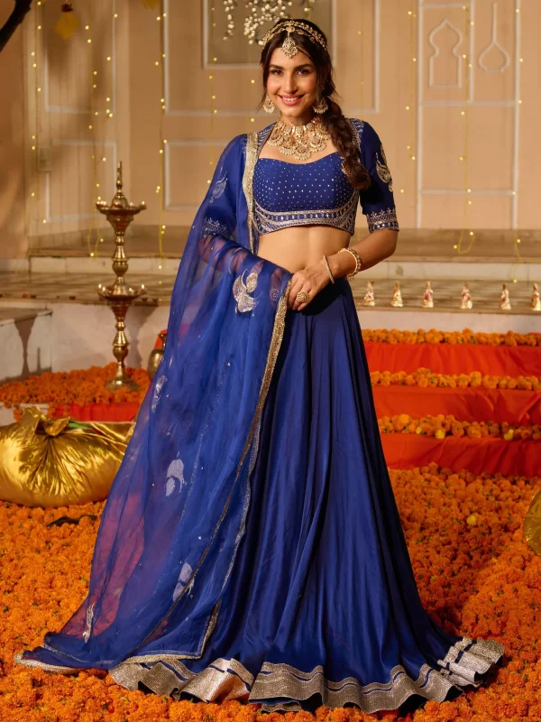 Kanika Blue Solid